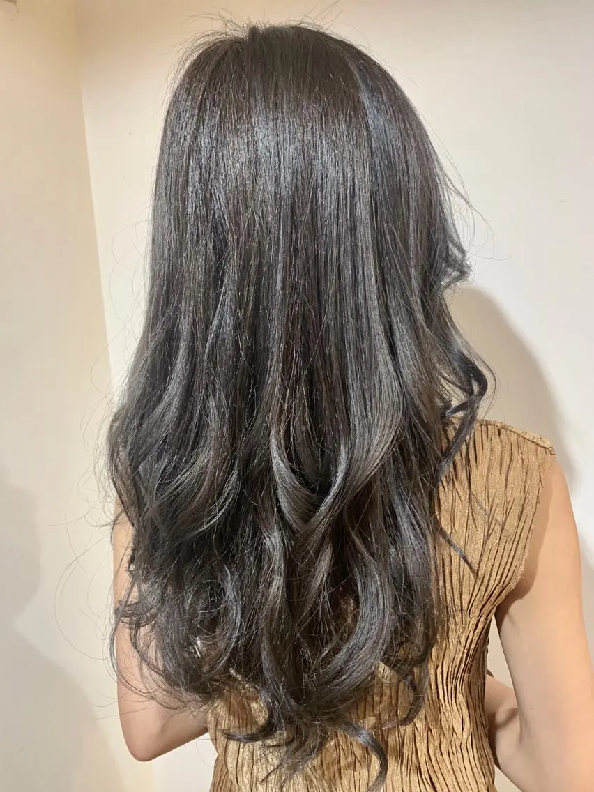 ロング ヘアカラー トリートメント 河野 行史のヘアスタイル