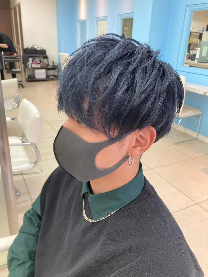 カラー メンズ 🫧ダメージレス🫧 カラー&縮毛矯正のヘアスタイル