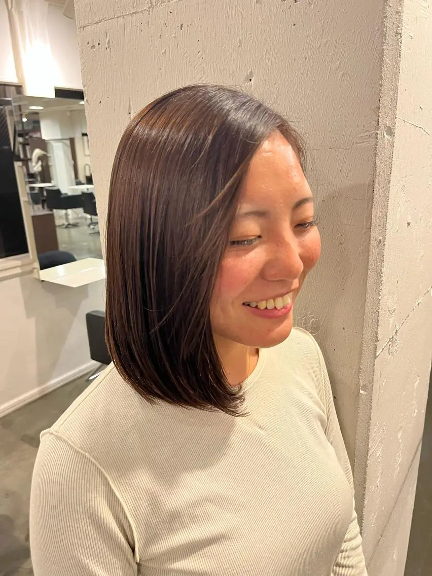 ミディアム トリートメント nico 麻生 やまざきれいのヘアスタイル