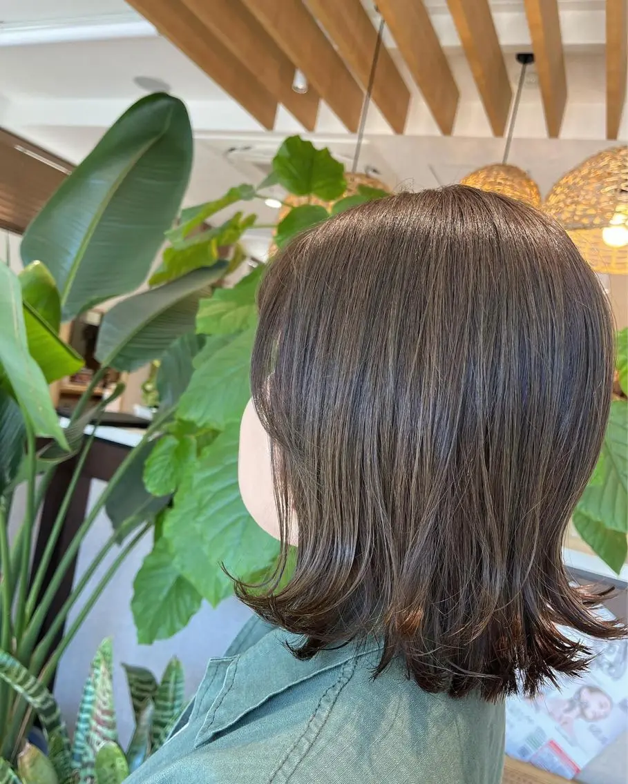 ミディアム ヘアカラー 和田 琉々香のヘアスタイル