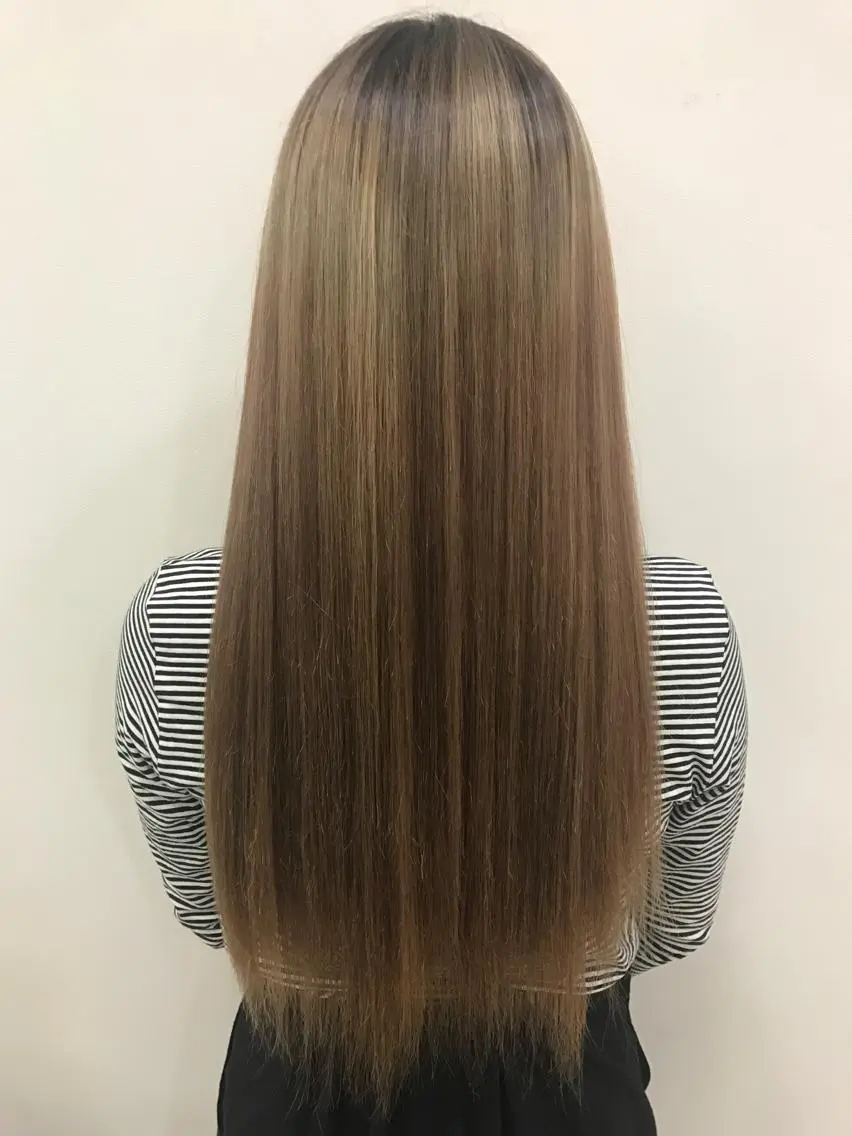 ロング 縮毛矯正 yukari 艶髪ヘアのヘアスタイル