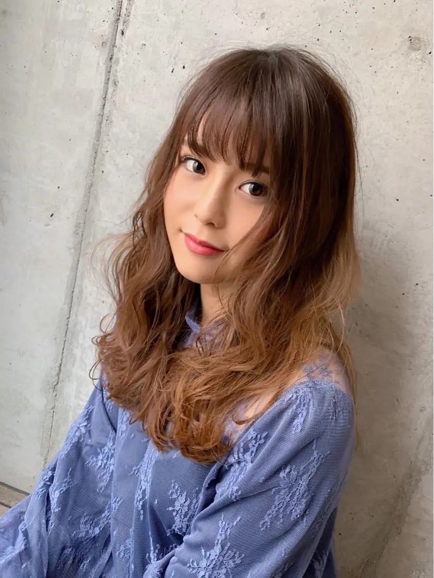 セミロング カラー カット ヘアカラー トリートメント 【ミニモ公認】*似合 わせ職人*滝田拳史のヘアスタイル