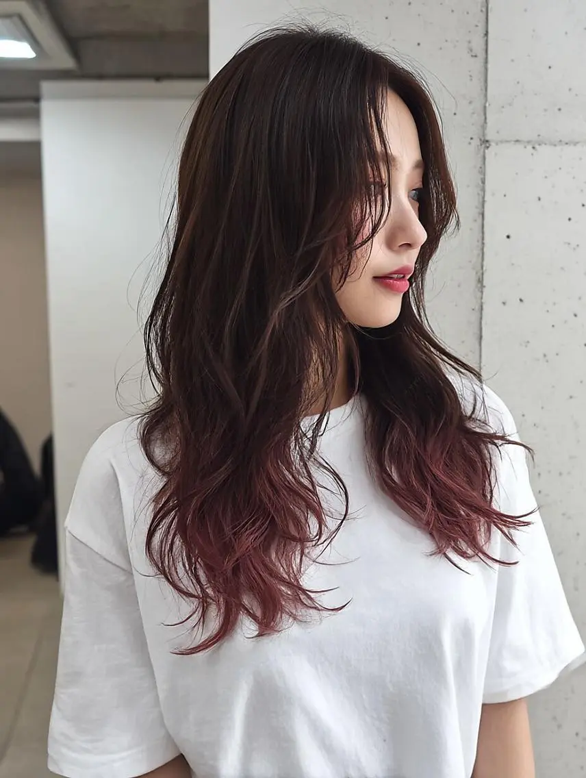 セミロング カット ヘアカラー トリートメント TELA HAIR 守谷のヘアスタイル
