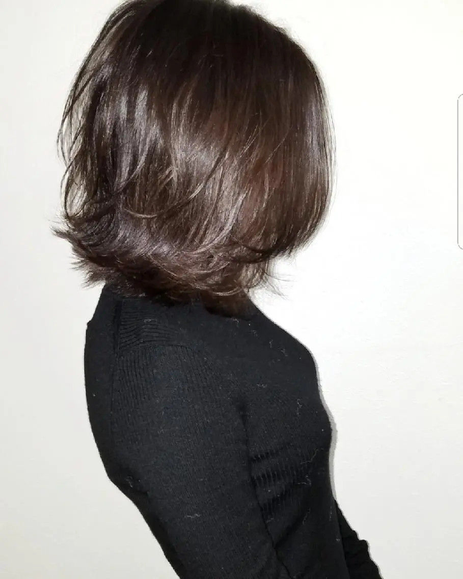 ミディアム カラー 透明感カラー くわやま まさきのヘアスタイル