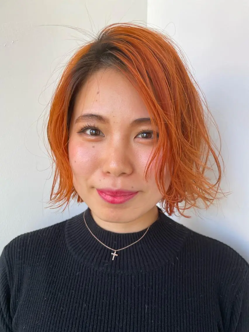 ショート カラー オレンジ 小酒井 智洋のヘアスタイル