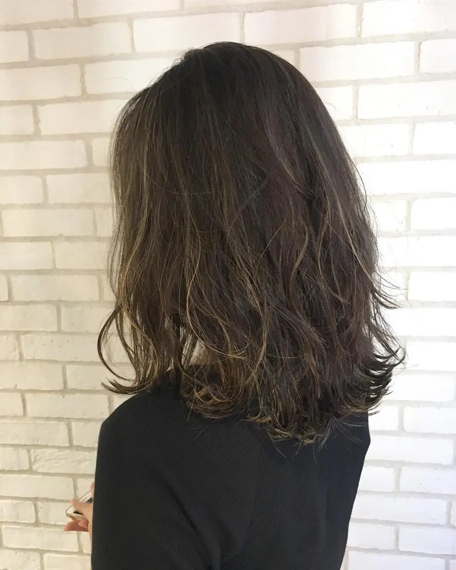 ロング カラー ハイライトカラー 3Dハイライト ハイライト 縮毛矯正 トリートメント 佐藤 高徳のヘアスタイル