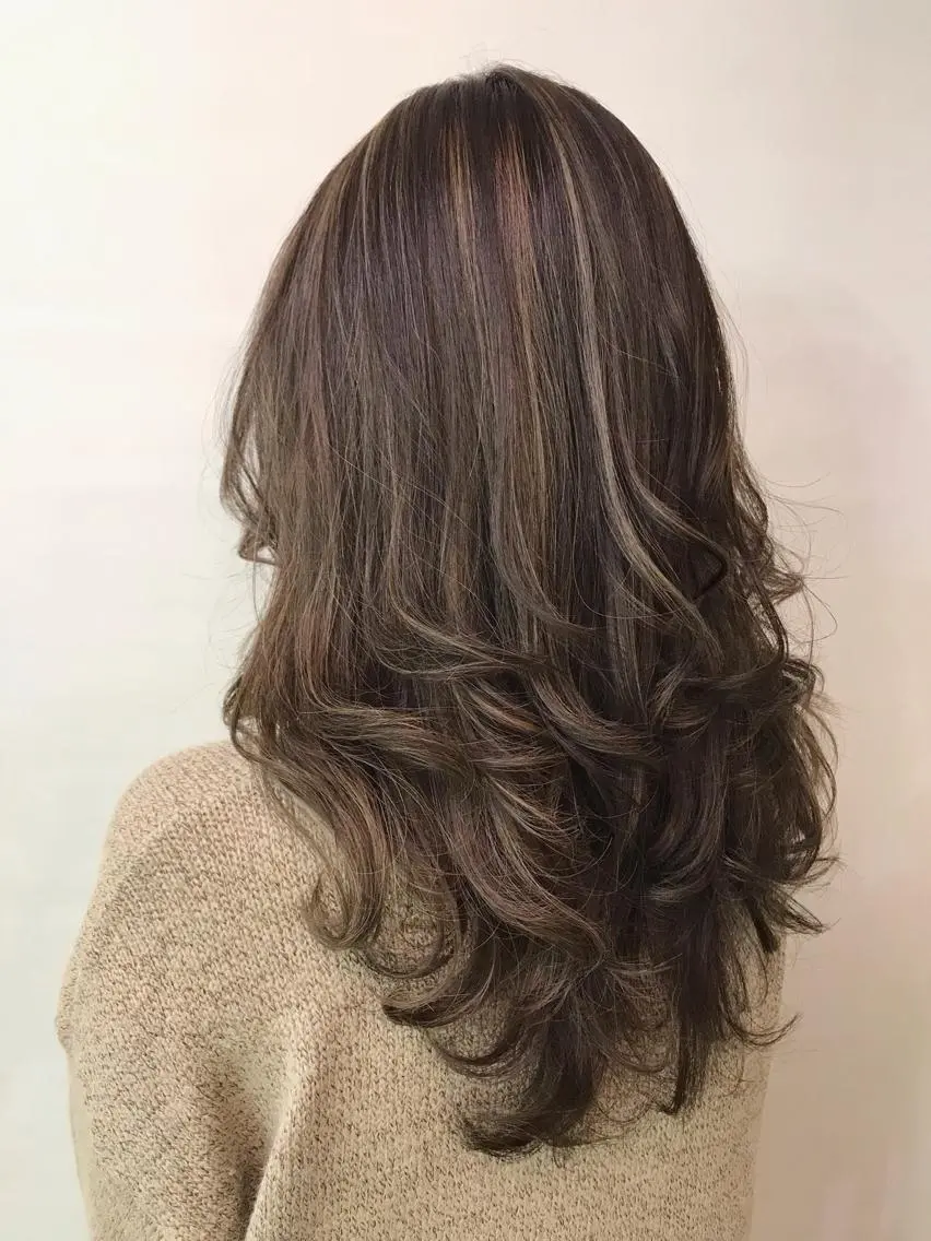カラー ヘアカラー やまだ まいのヘアスタイル