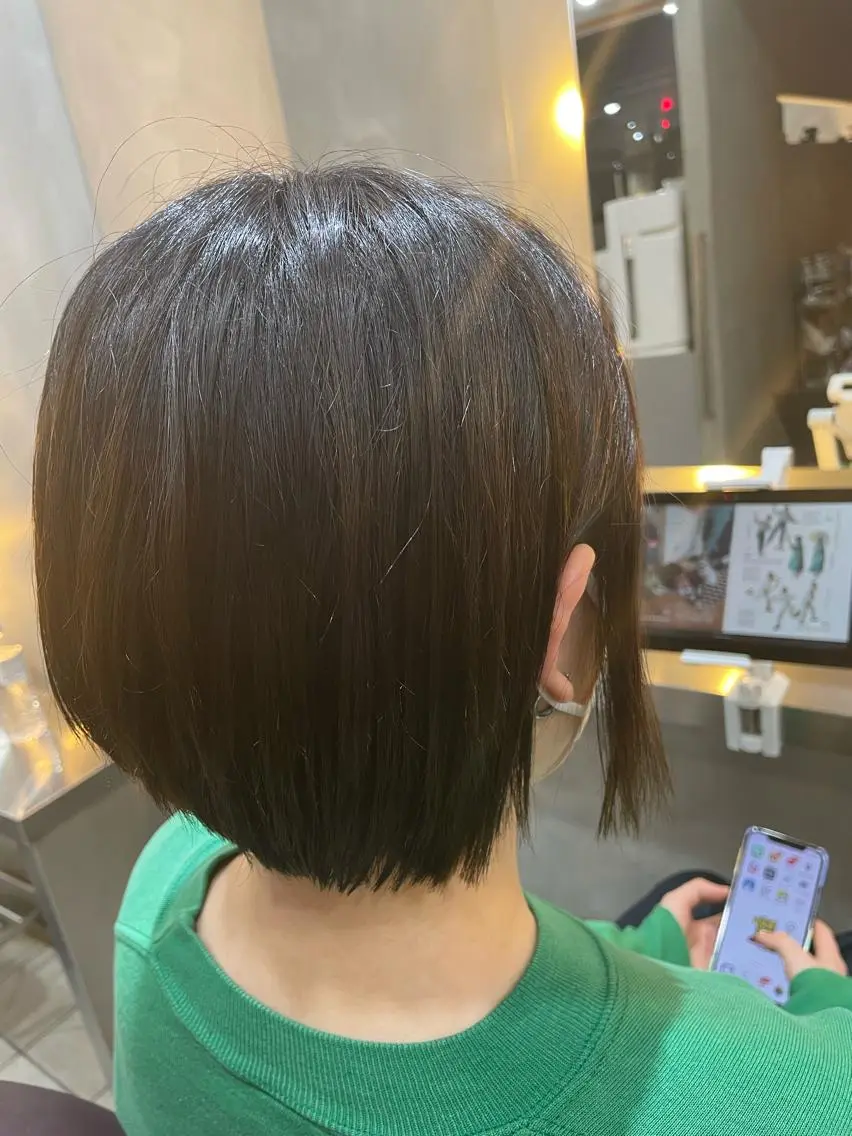 ショート ショートボブ ボブ ショートヘア 岡田 駿也のヘアスタイル
