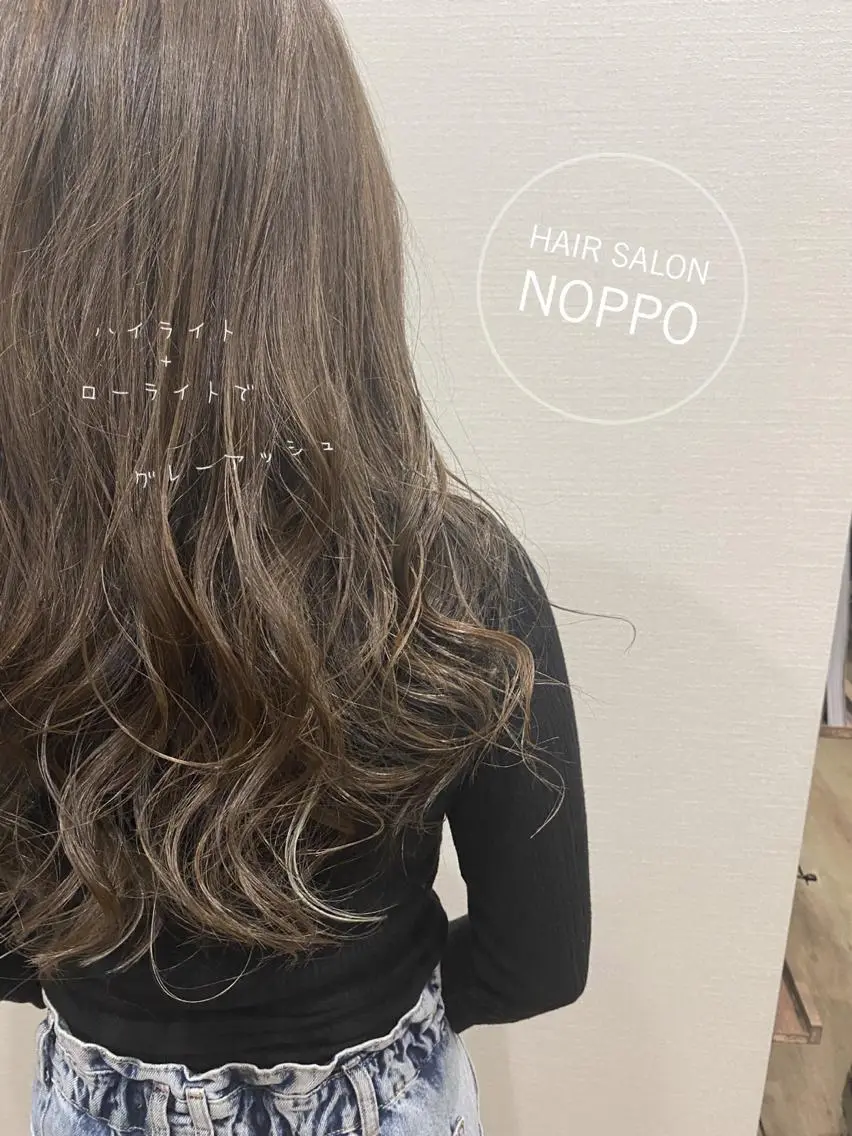 セミロング カラー NOPPO 和泉市 美容室/奥村 飛鳥のヘアスタイル