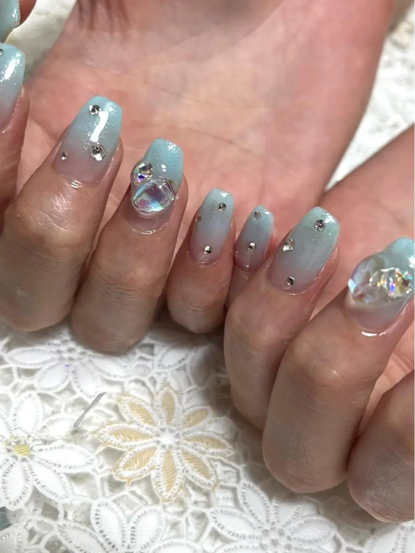ネイル ジェルネイル グラデーション 韓国ネイル パラジェル nails' it...のネイルデザイン
