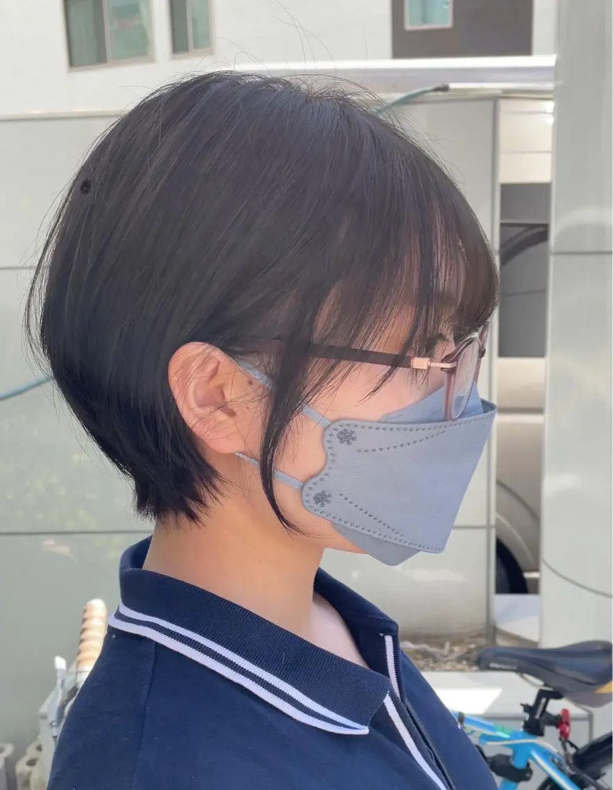 ショート カラー カット 縮毛矯正 トリートメント 古指 匠巳のヘアスタイル