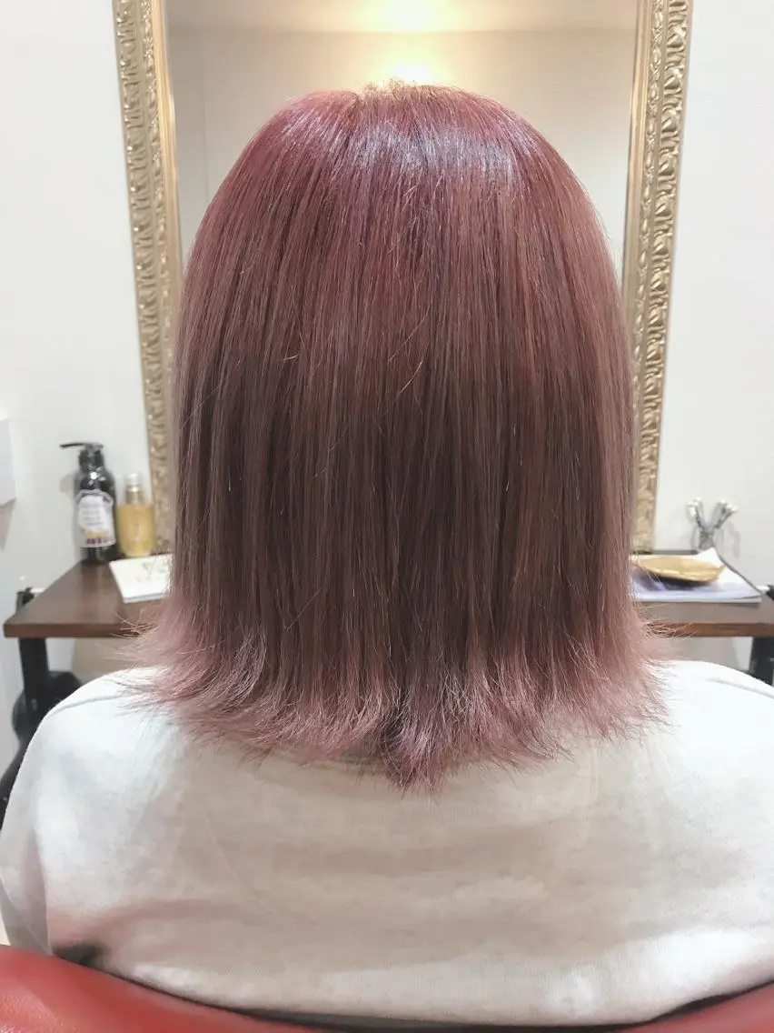 セミロング カラー マテリアル 中央駅店のヘアスタイル