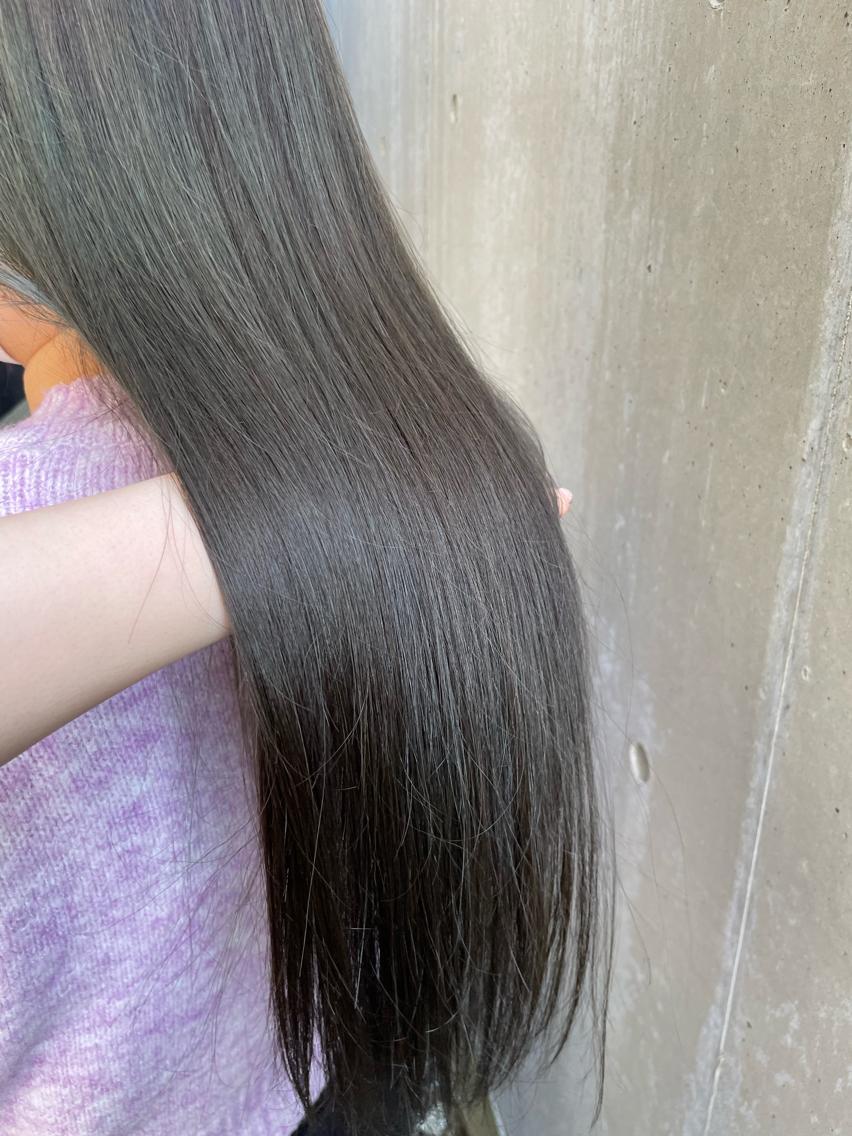 カラー オリーブカラー デザインカラー／ 梶本 乃梨叶のヘアスタイル
