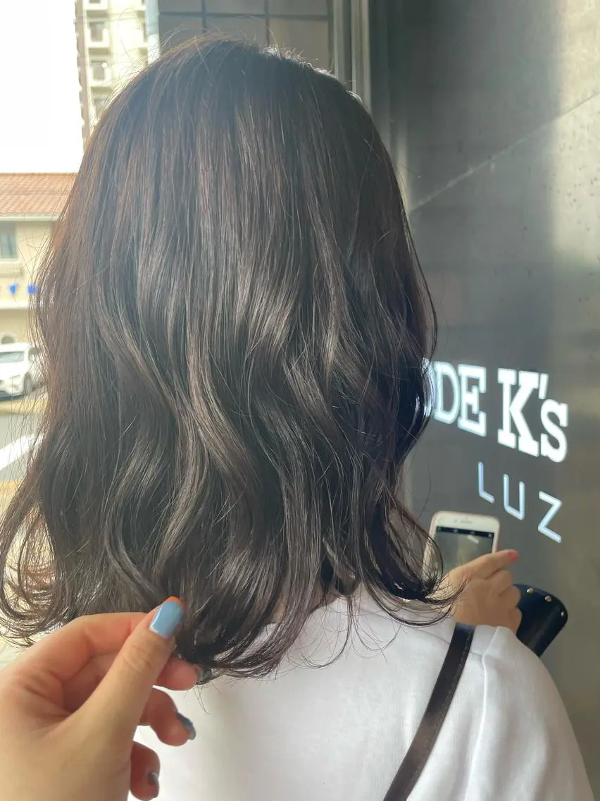 セミロング 🍒serika 暖色カラー 🍒のヘアスタイル