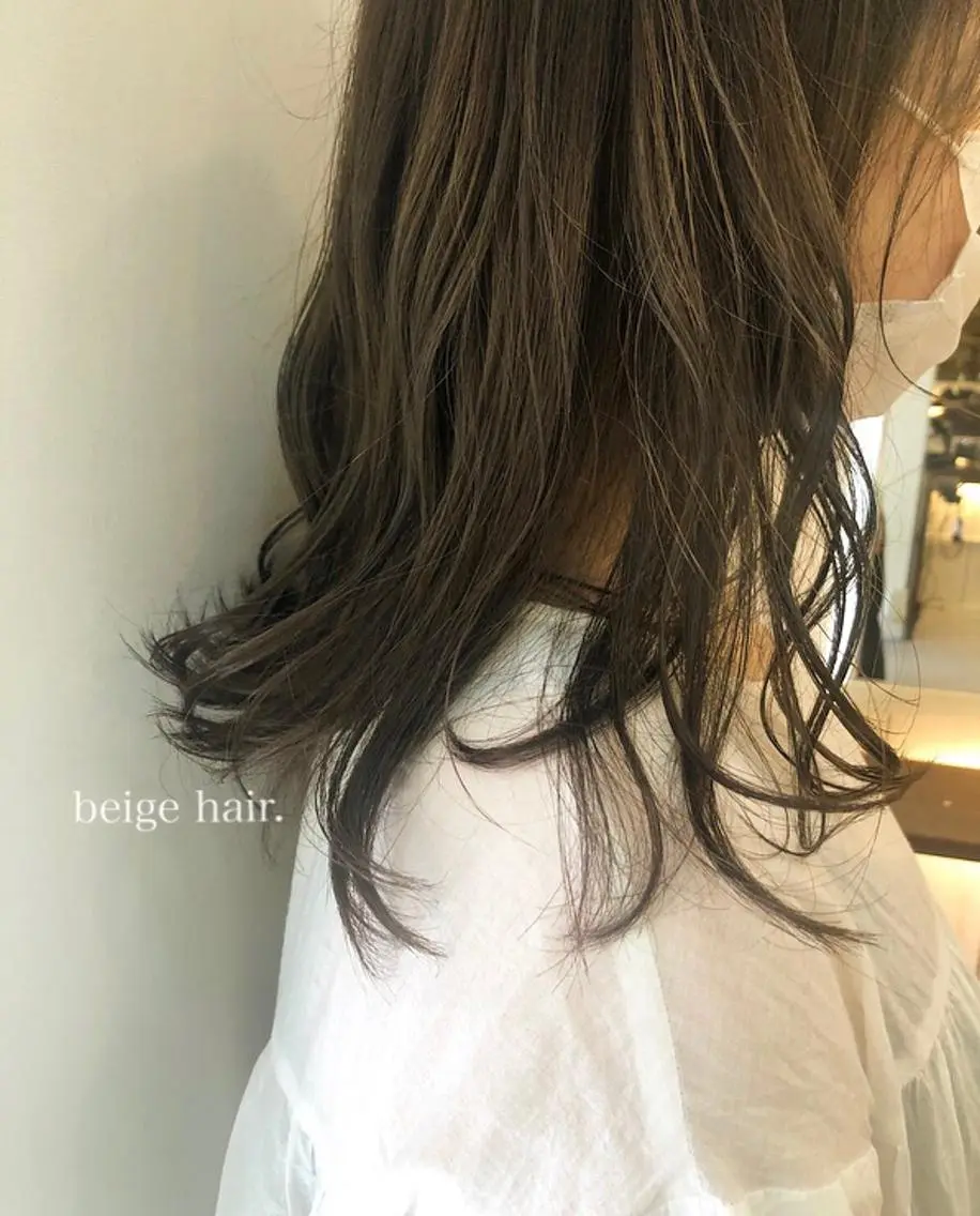 セミロング カラー ベージュカラー ラベンダーカラー ボブ/ミディアム RIONAのヘアスタイル