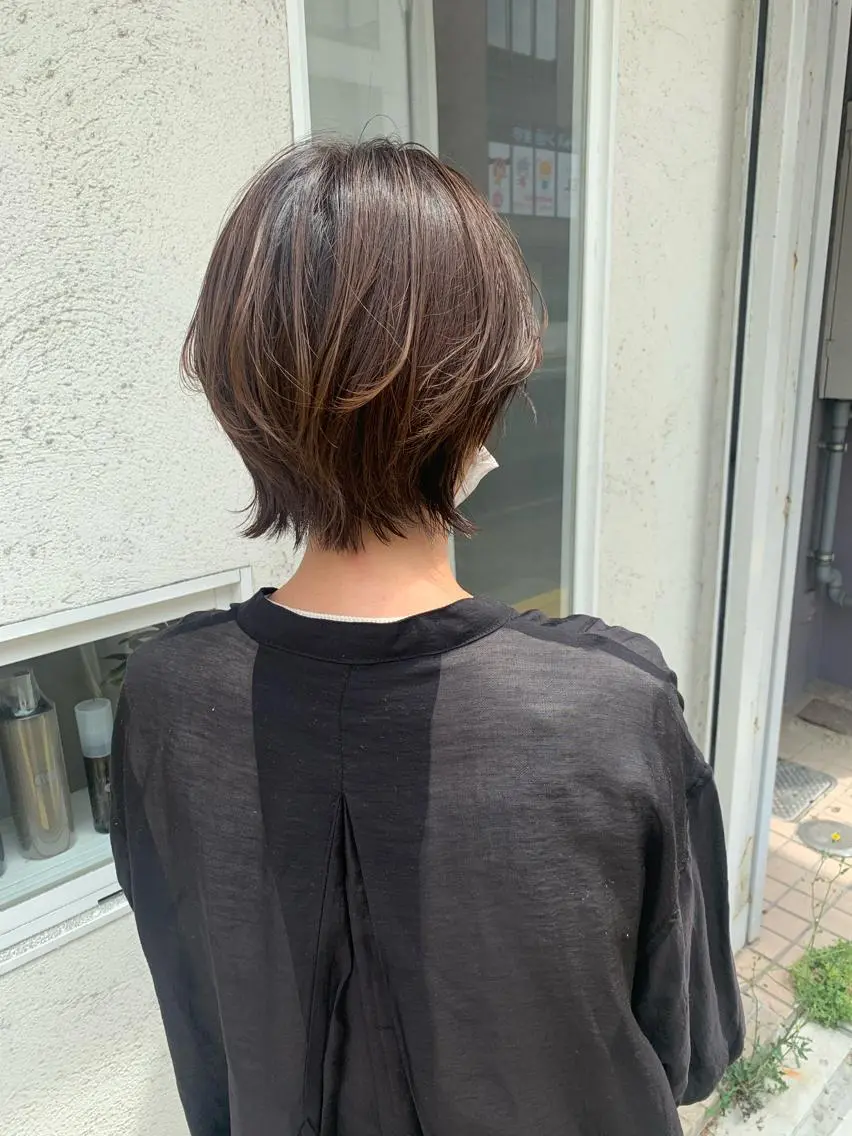 ショート カラー ショートヘア SHU NTAのヘアスタイル