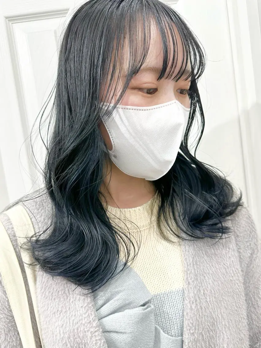 ミディアム カラー カット ヘアカラー パーマ 縮毛矯正 トリートメント ヘアセット kai .のヘアスタイル