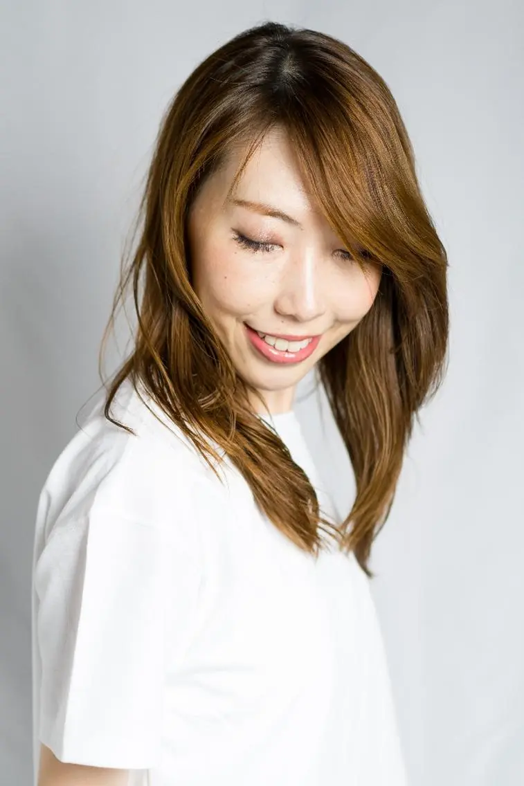 セミロング カラー 松尾 泰伸のヘアスタイル