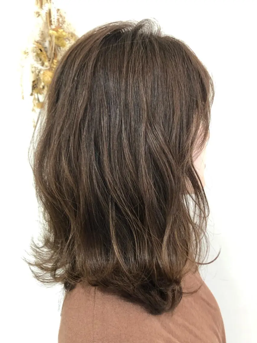 セミロング カラー 【髪質改善】 梅田　聡のヘアスタイル