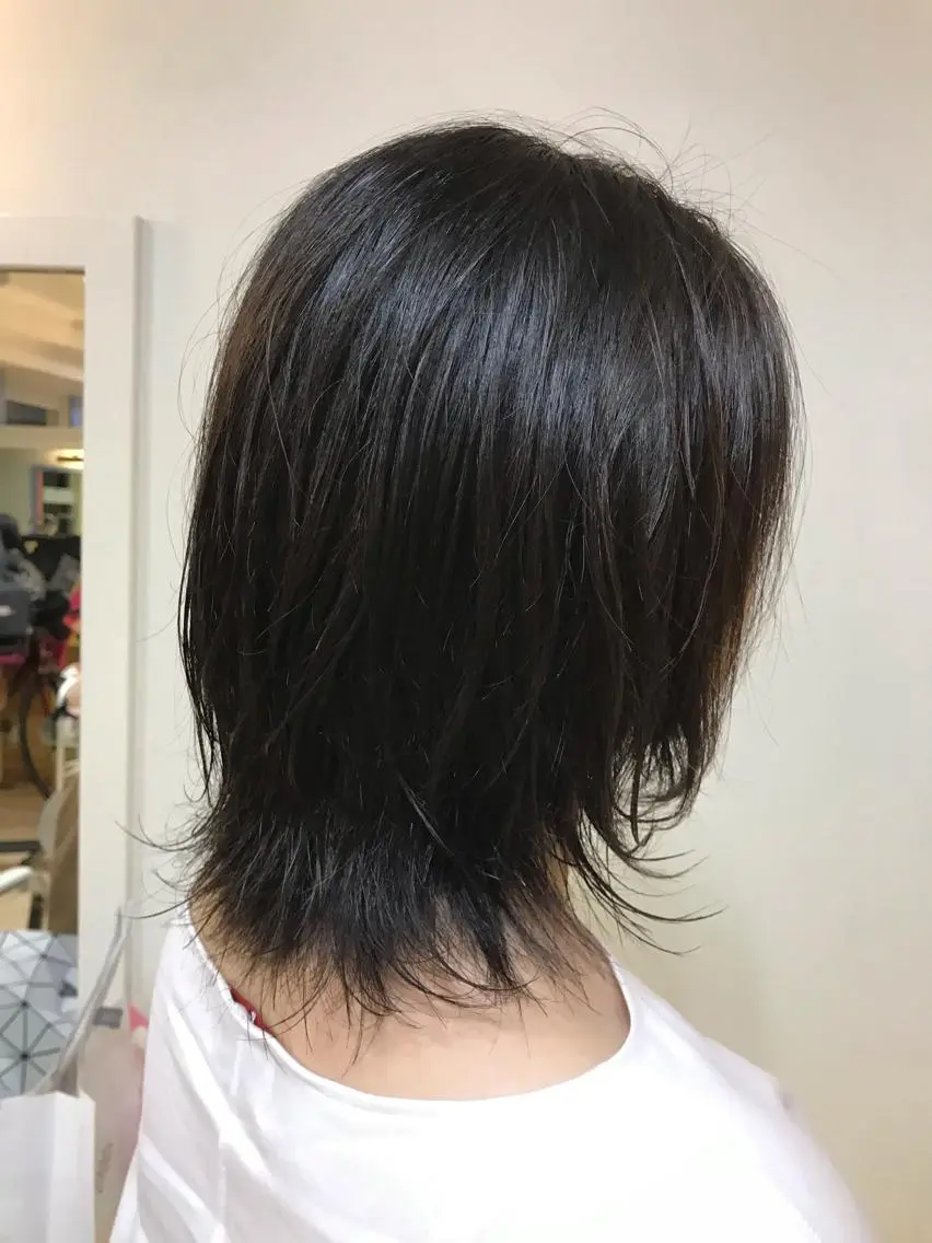 ミディアム カラー パーマ 横田  尚登のヘアスタイル