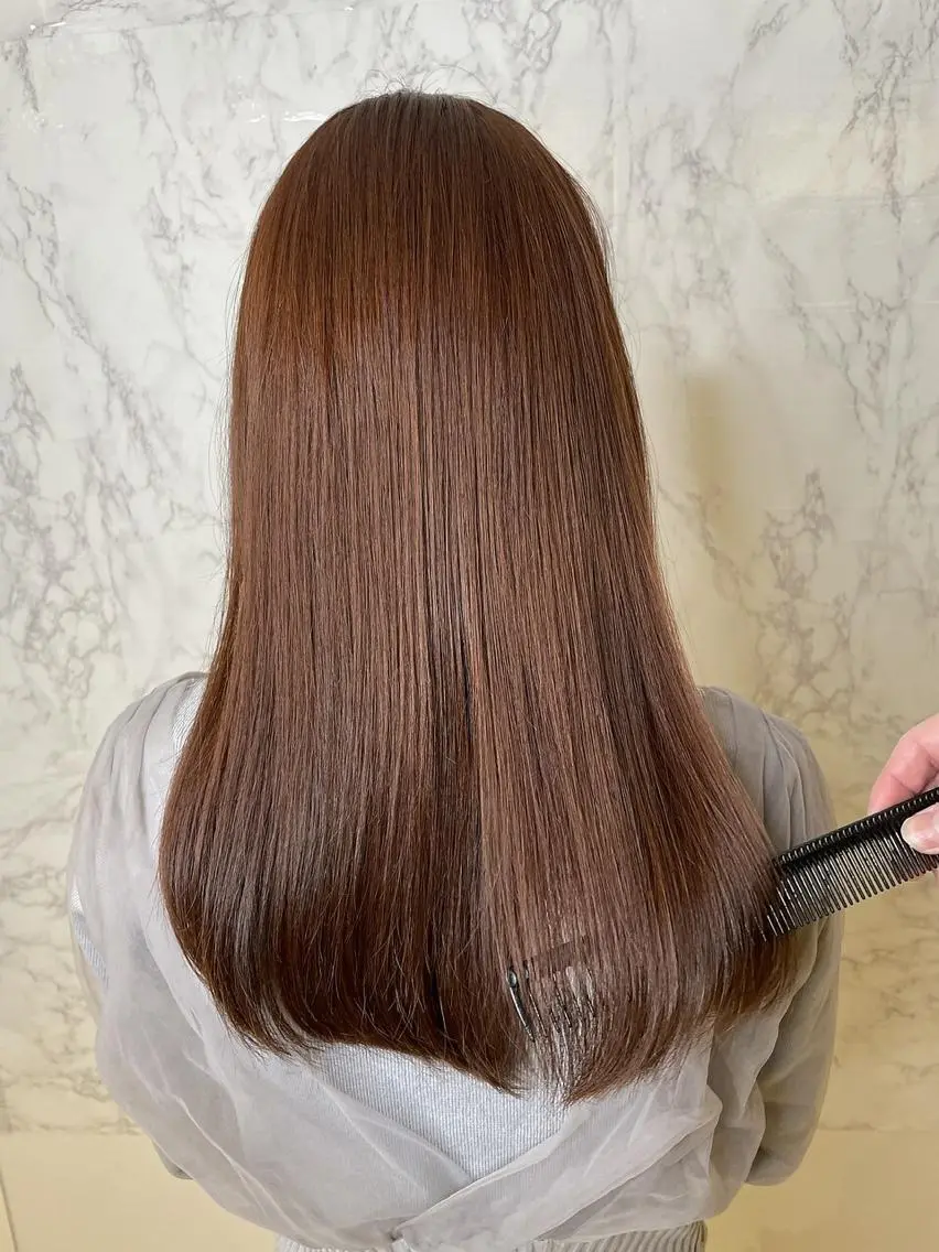 ロング カラー 髪質改善・縮毛矯正 濱　泰賀のヘアスタイル