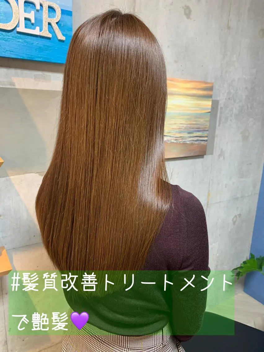 ロング カラー 髪質改善 トリートメント カット ヘアカラー トリートメント Beach 代表 KENTAのヘアスタイル