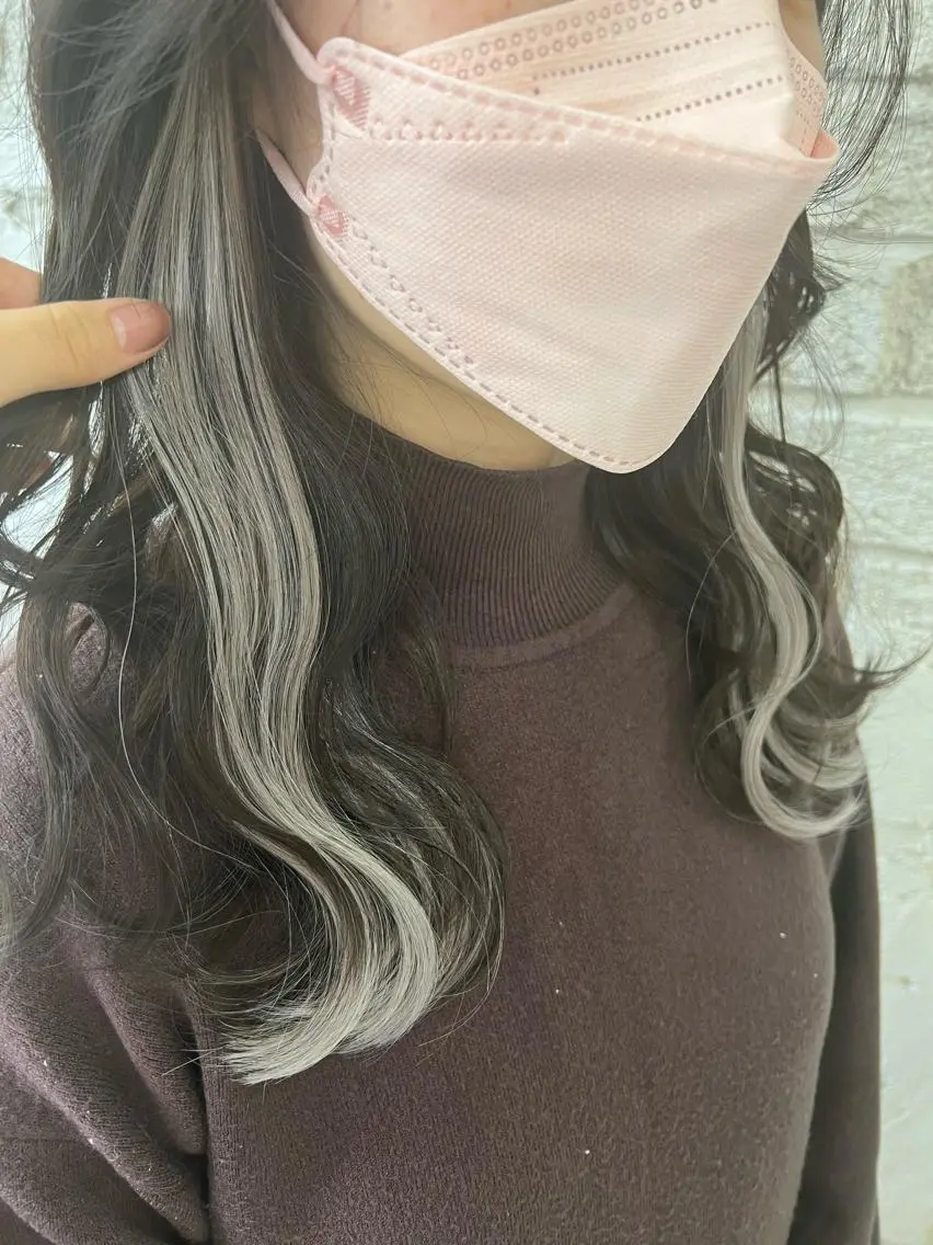 セミロング エクステ エクステ＆艶カラー 🎀YURINA🎀のヘアスタイル