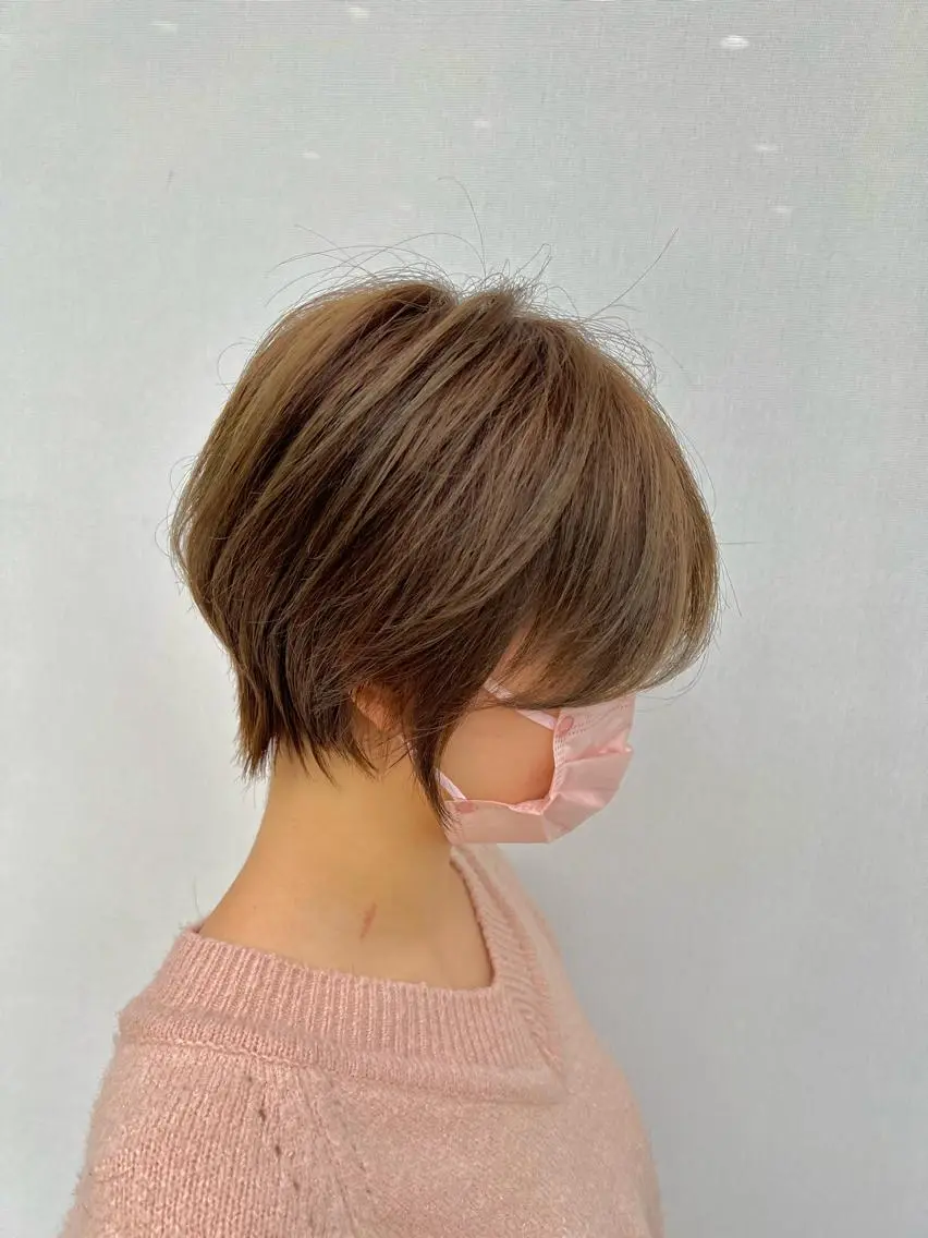 ショート カラー カット ヘアカラー トリートメント 大人ショート/ 高下将一のヘアスタイル
