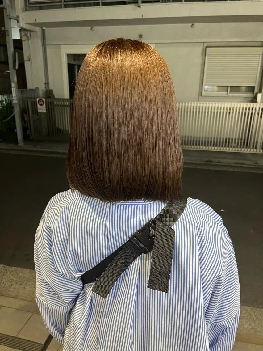 ミディアム 髪質改善 トリートメント 渡邊 百咲のヘアスタイル