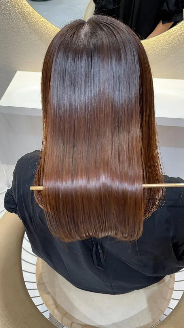 セミロング カット 縮毛矯正 縮毛矯正✨🫧 レイヤー川村利幸のヘアスタイル