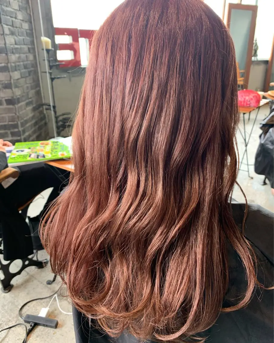 セミロング カラー ベージュカラー ピンクカラー ピンクベージュ ヘアカラー トリートメント 似合わせ×美髪改善✨ Yutoのヘアスタイル