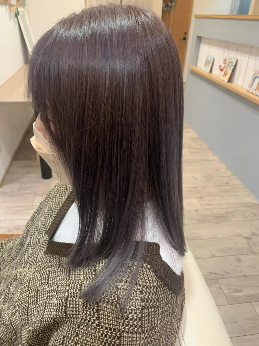 ミディアム ヘアカラー 井上 美春のヘアスタイル
