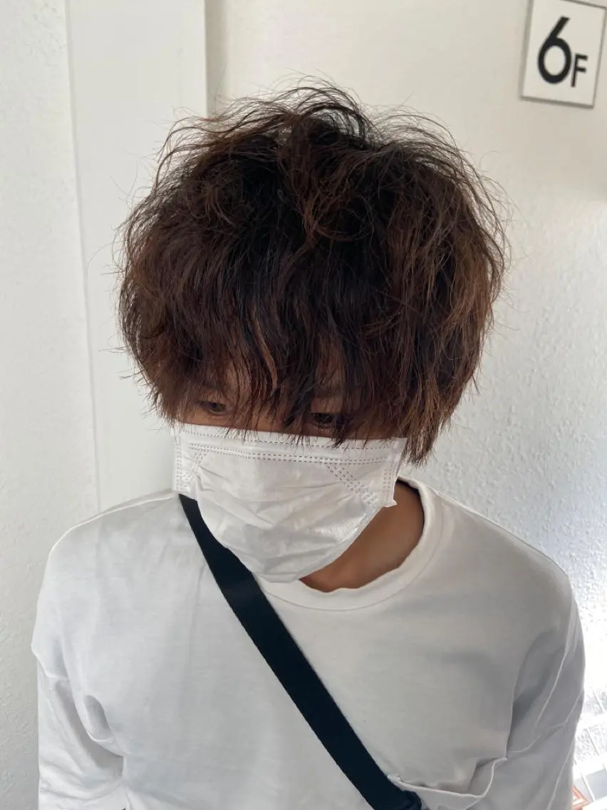 ミディアム カラー パーマ ヘアアレンジ メンズ キッズ ネイル マツエク・マツパ 子どものヘアアレンジ ミディアムパーマ メンズバレイヤージュ メンズハイライト メンズインナーカラー 久木原 ゆりのヘアスタイル