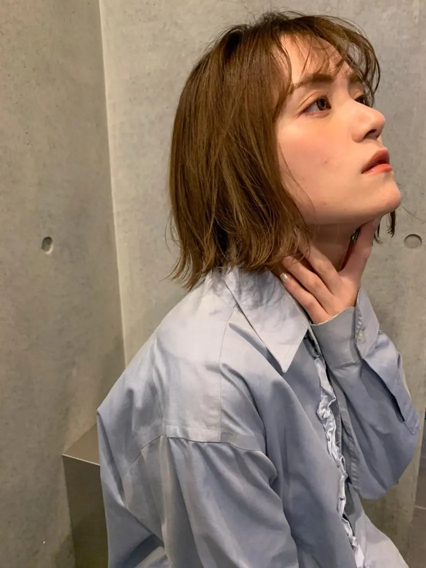 ショート カラー パーマ ダブルカラー グラデーションカラー ハイライトカラー イルミナカラー インナーカラー CEINE+ officialのヘアスタイル