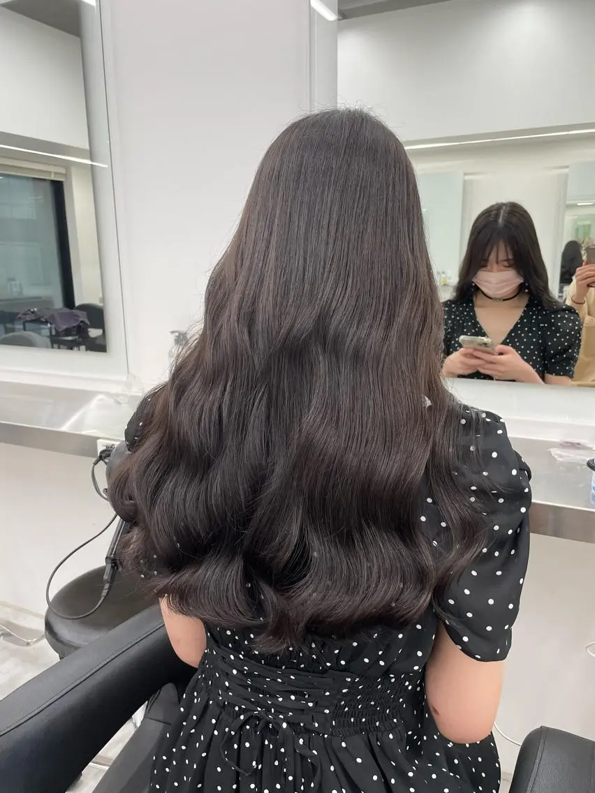 ロング カラー ヘアアレンジ 縮毛矯正/髪質改善/ ブリーチ毛/木元渓太のヘアスタイル
