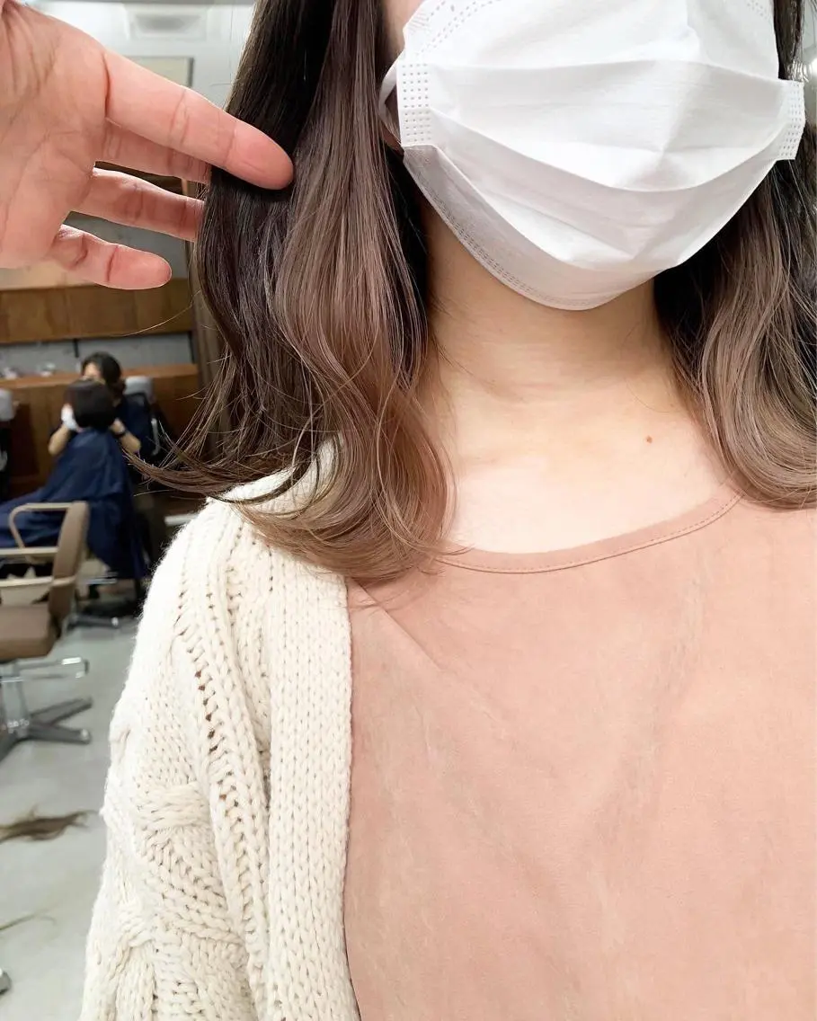 ミディアム カット ヘアカラー トリートメント ボブ×縮毛矯正 ryotaのヘアスタイル
