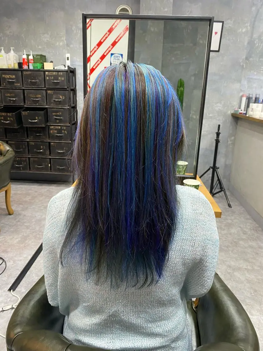 ロング カラー 加藤 琢也のヘアスタイル