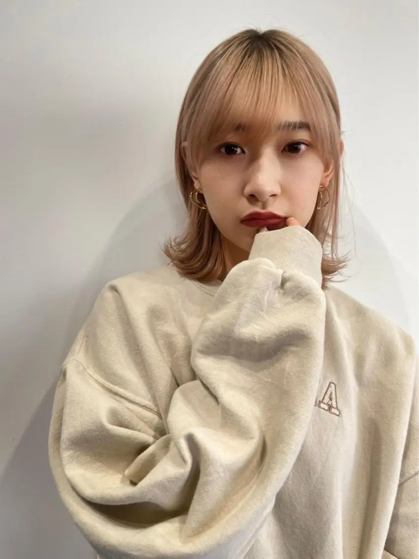 ミディアム カラー 嶋佐 昌大 シマサマオのヘアスタイル