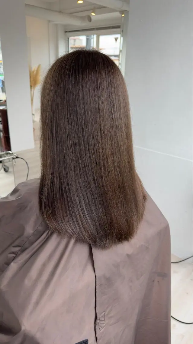 ロング カラー カット ヘアカラー 縮毛矯正 トリートメント テラモト カズヨシのヘアスタイル