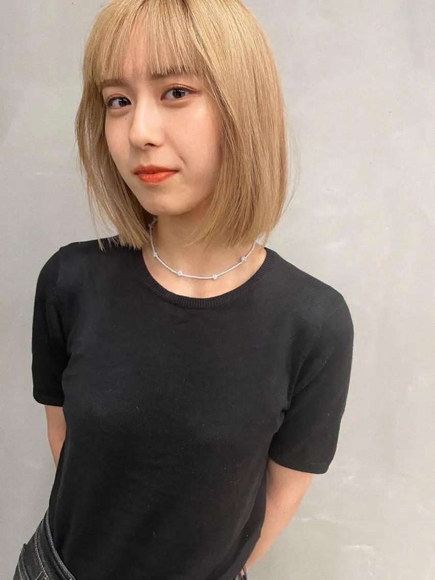 ショート カラー ブリーチ ヘアカラー トリートメント センスをお届けします 大谷将生infpのヘアスタイル