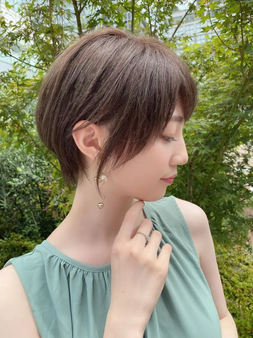 ショート カラー カット ヘアカラー 女性が憧れる ショート/角田愛和のヘアスタイル