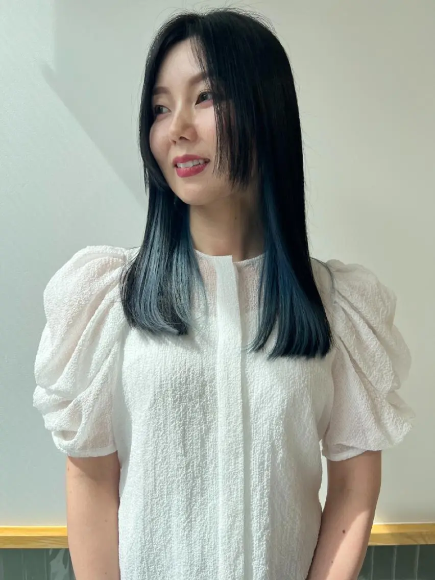セミロング カラー ヘアアレンジ 【代表】 たき〜のヘアスタイル