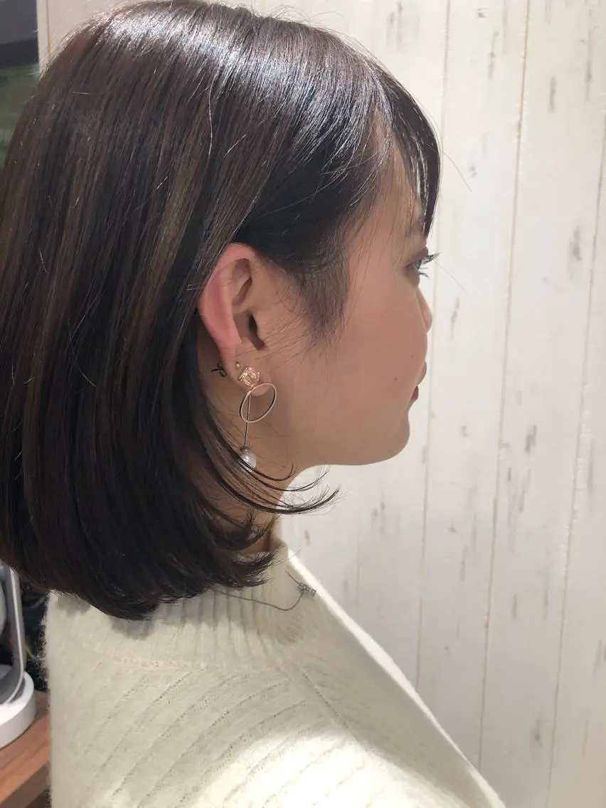 ミディアム カラー ブラウンカラー dogstar小林諒 パーマ/レイヤーのヘアスタイル