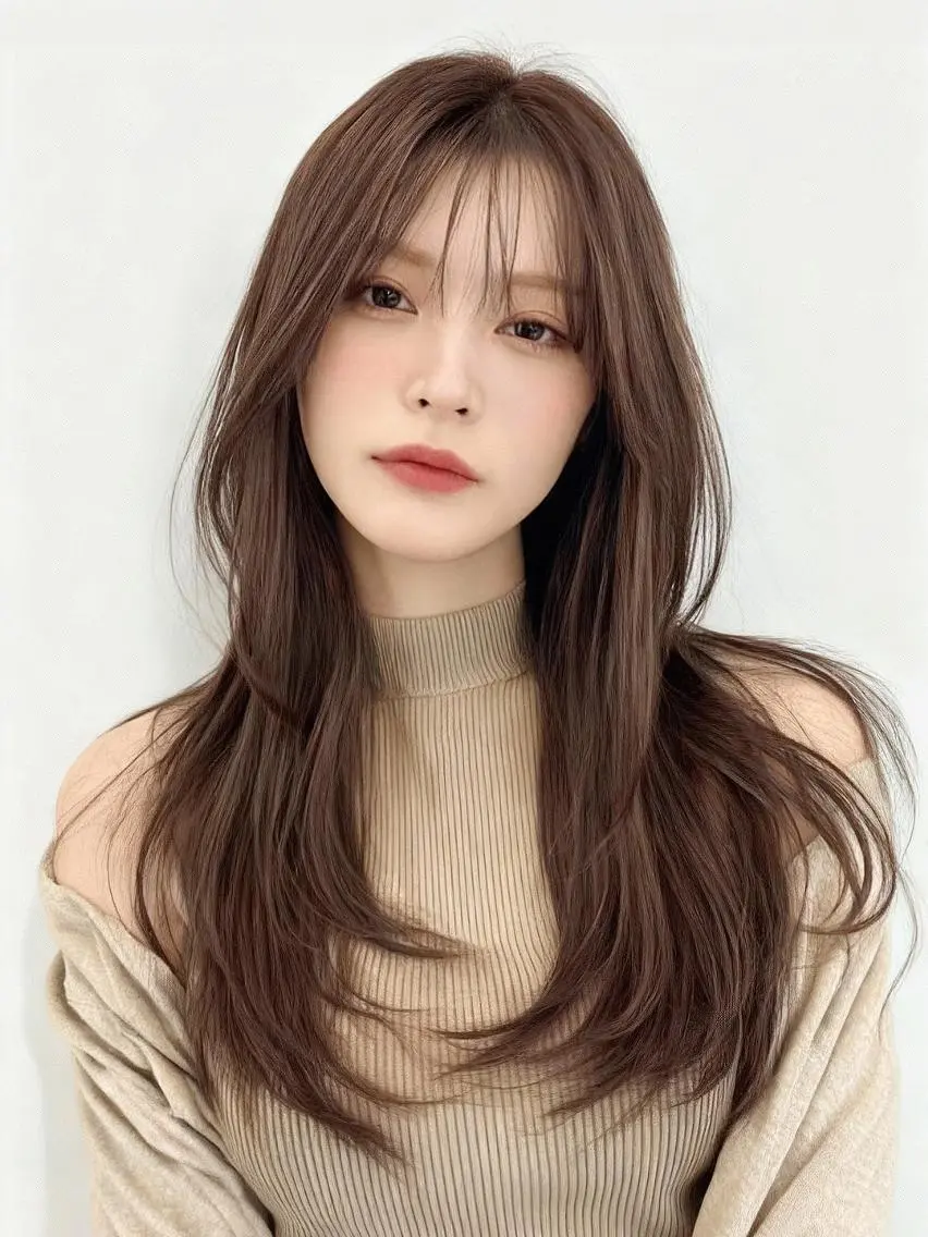 セミロング カット ヘアカラー トリートメント _WHITE+ 南海難波店のヘアスタイル
