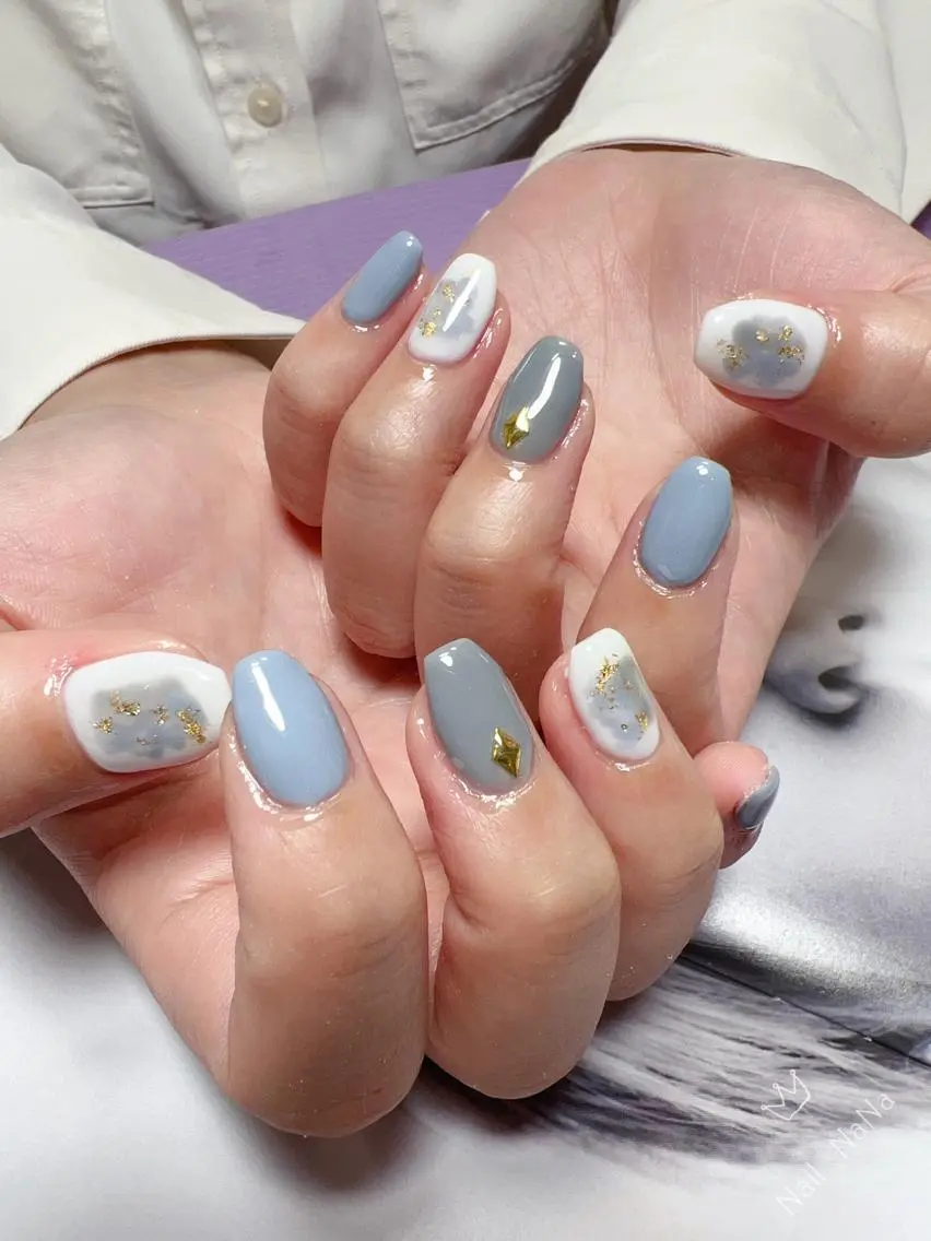 ショート カラー ネイル ハンドネイル Nail NaNaのネイルデザイン
