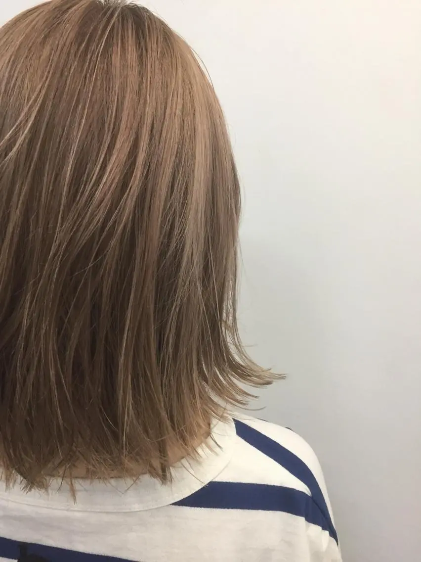 ミディアム カラー トップスタイリスト 👑田添幹宜のヘアスタイル