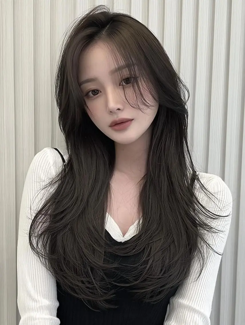 セミロング デート レイヤーカット 似合わせカット カット ヘアカラー トリートメント りきと🌈髪質改善/ 秋髪/艶カラーのヘアスタイル