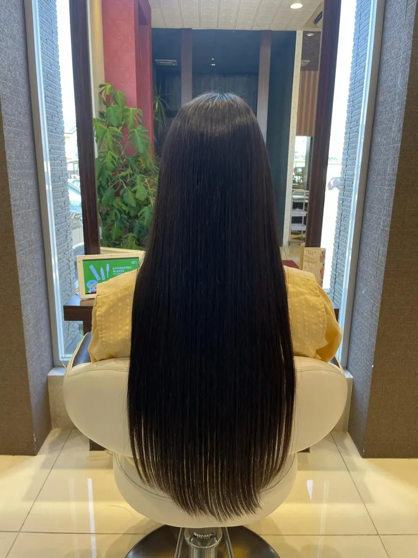 ロング カット 縮毛矯正 トリートメント ✂︎山﨑 涼太✂︎のヘアスタイル