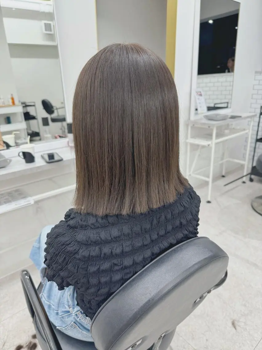 ショート カラー 髪質改善 縮毛矯正 カット ヘアカラー トリートメント ヘッドスパ newi fhami 吉祥寺のヘアスタイル