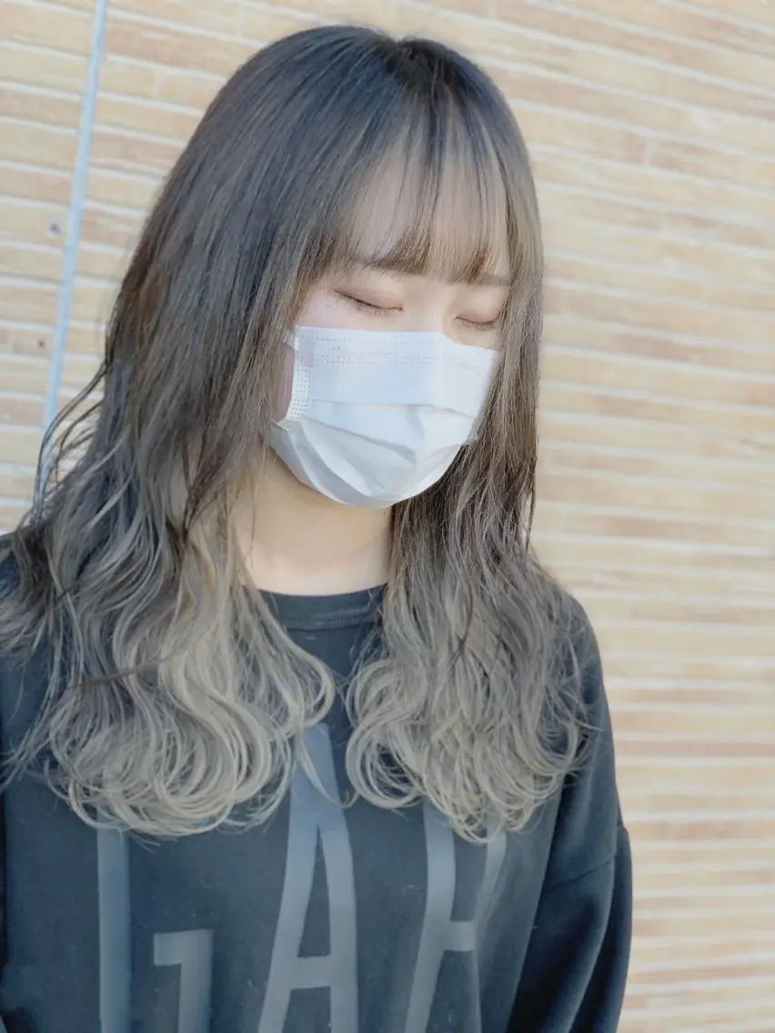 ロング メンズスタイル バレイヤージュ　齋藤のヘアスタイル
